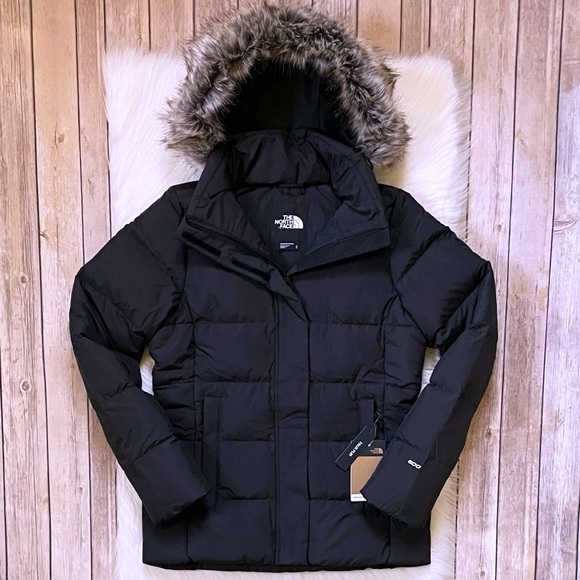 The North Face Black Puffer Jacket with Fur Hood - Picture 2 of 9